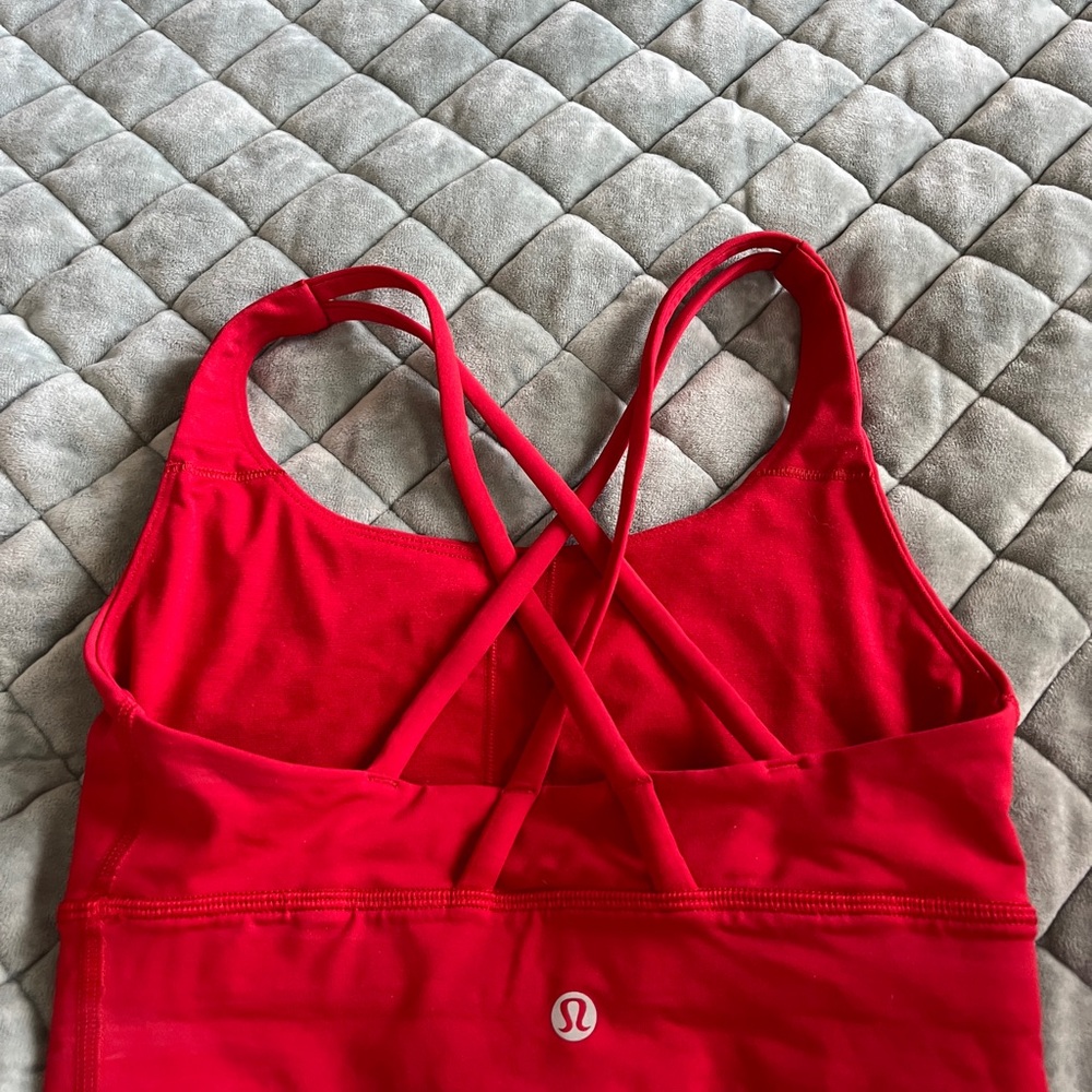 lululemon athletica Vibrant Red Crossback Sports Bra